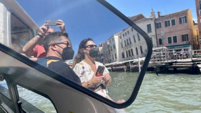 Tourists in Venice